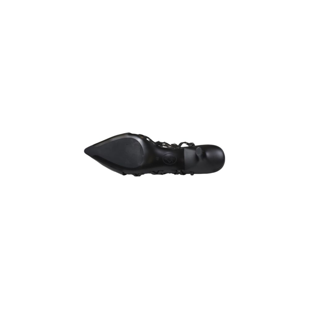 Black Leather High Heel