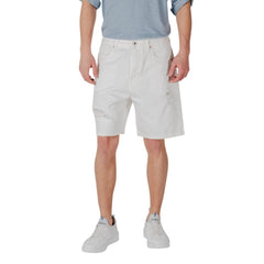 White Cotton Bermuda Shorts