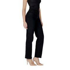 Black Cotton Relaxed Fit Jean