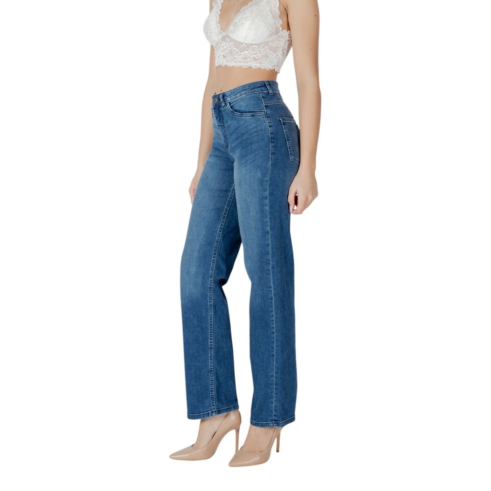 Blue Cotton Relaxed Fit Jean