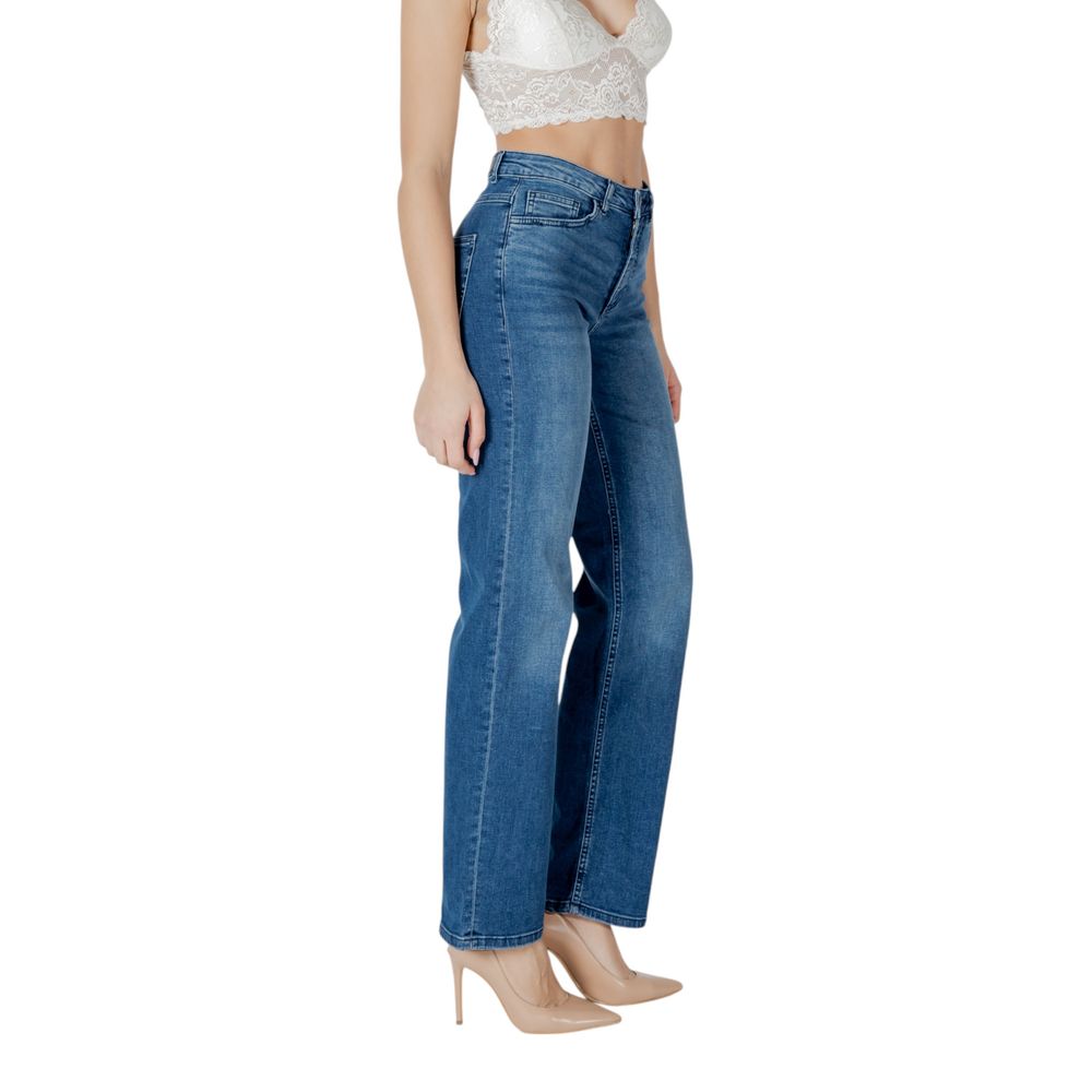 Blue Cotton Relaxed Fit Jean