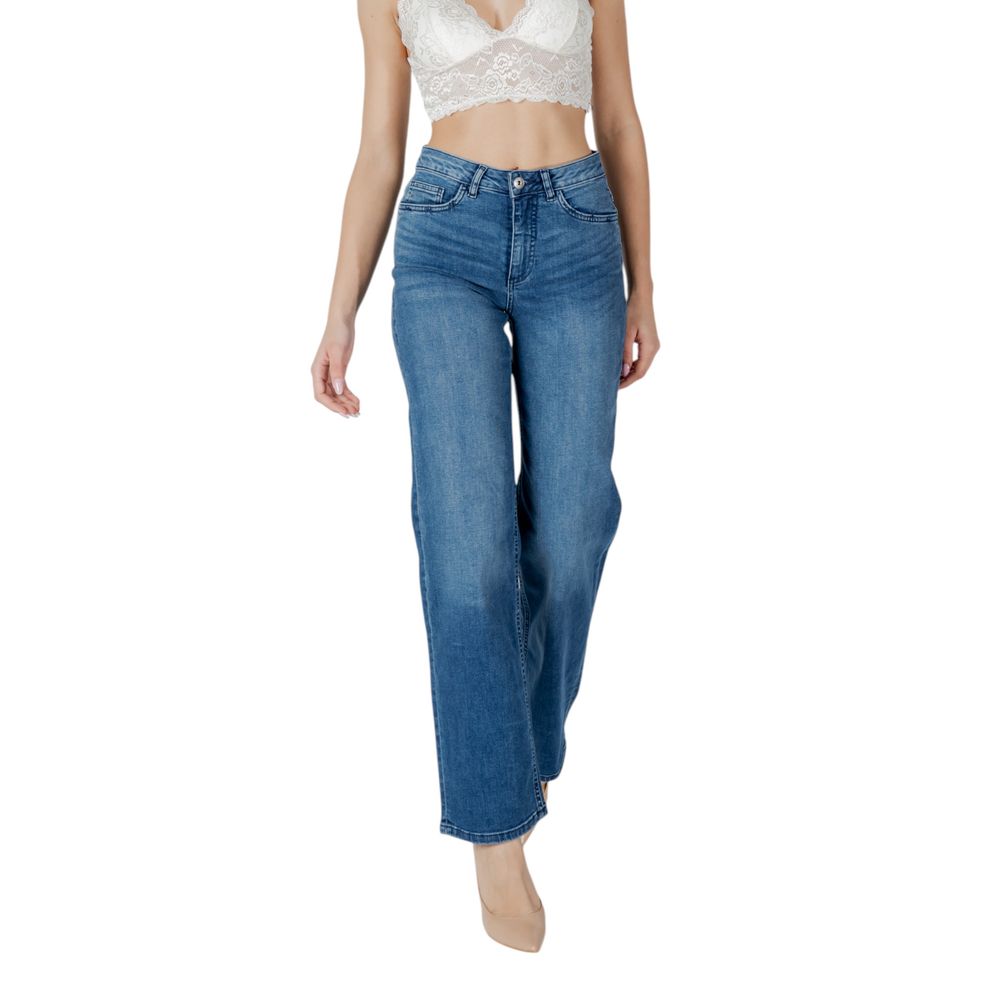 Blue Cotton Relaxed Fit Jean