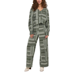 بلوزة خضراء من الفسكوز