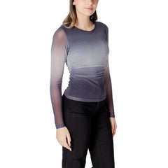 Gray Polyester Long Sleeve