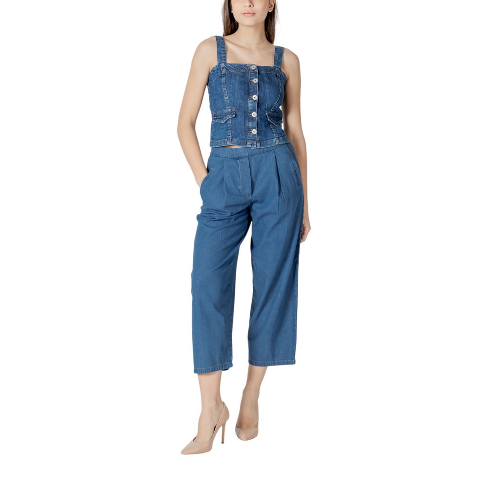 Blue Cotton Jeans Denim