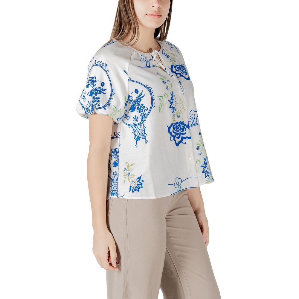 White Viscose Shortsleeve