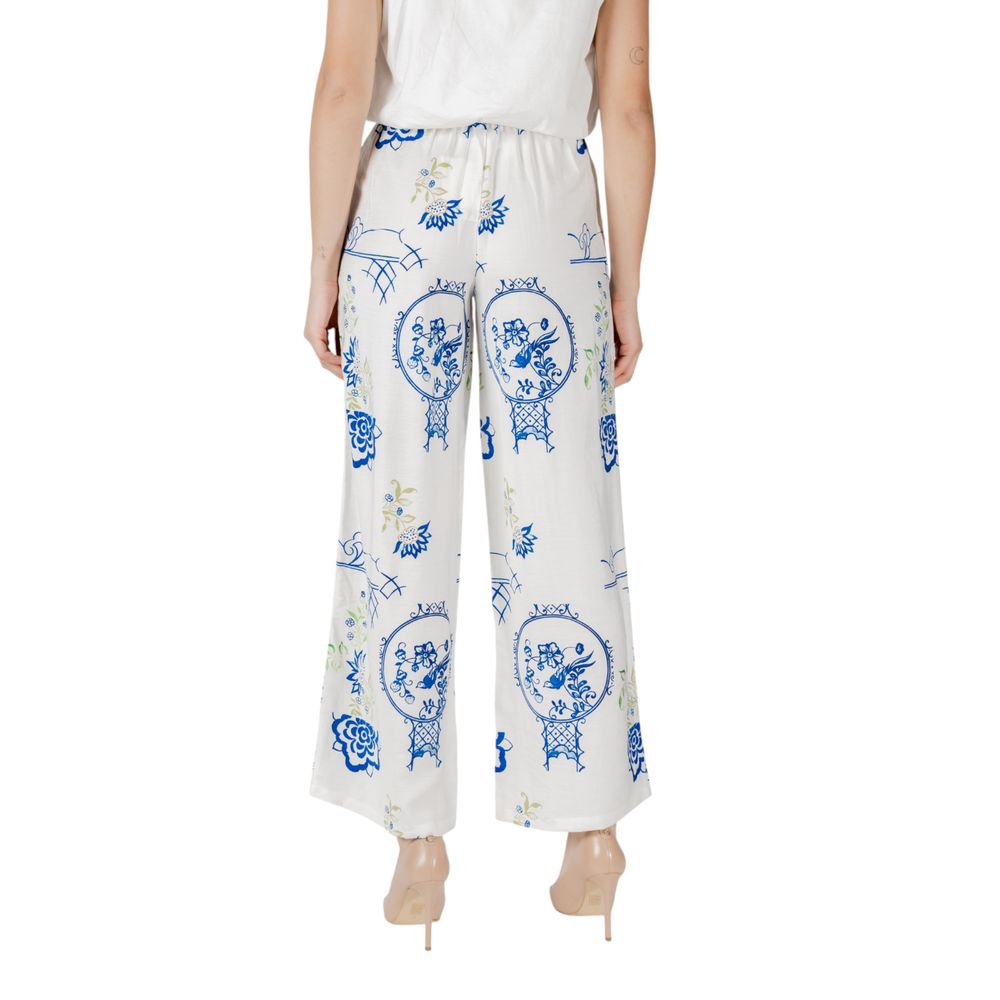 White Viscose Pant