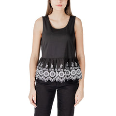 Black Cotton Tank Top