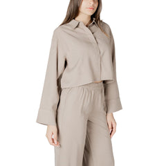Beige Viscose Blouse