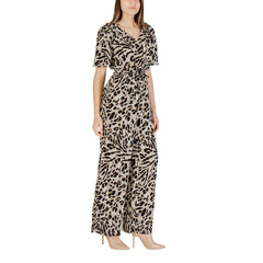 Beige Viscose Jumpsuit