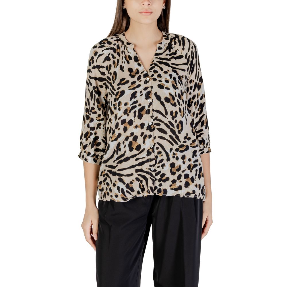 Beige Viscose Shirt