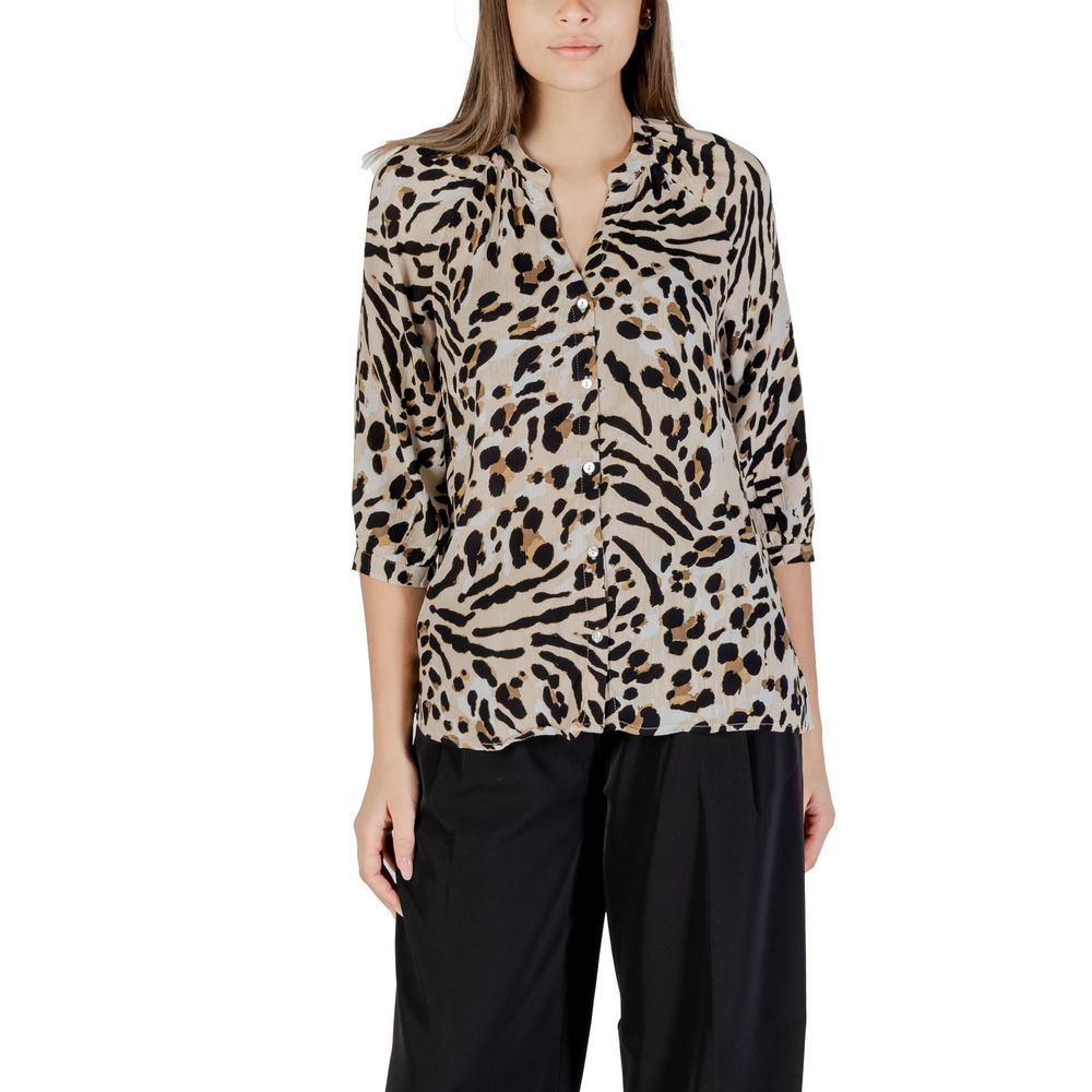 Beige Viscose Shirt