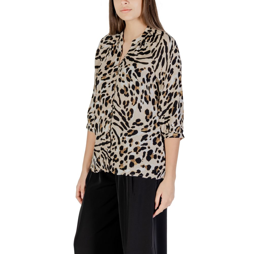 Beige Viscose Shirt
