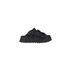 Black Artificial Leather Platform