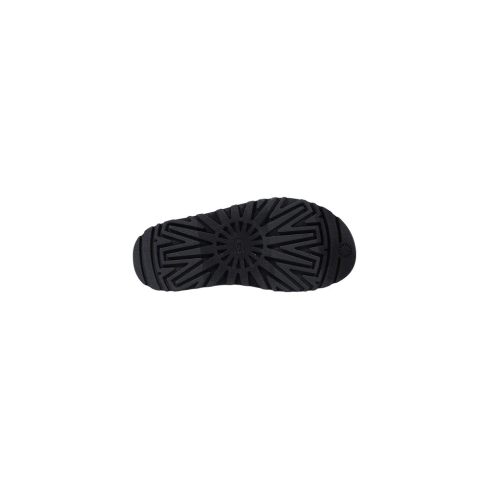 Black Artificial Leather Platform