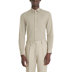 Beige Cotton Shirt