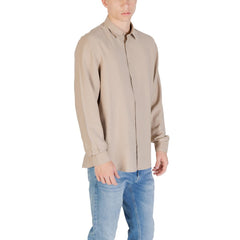 Beige Viscose Shirt