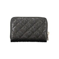 Black Polyurethane Women Wallet