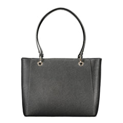 Black Polyurethane Women's Handbag