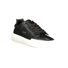 Black Leather Men Sneaker