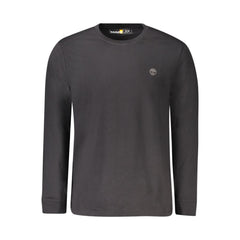 Black Cotton Men T-Shirt