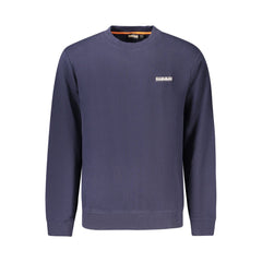 Blue Cotton Men Sweater