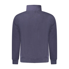 Blue Cotton Men Sweater