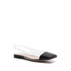 Black Plexiglass Ballet Flats