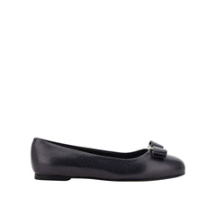 Black Calfskin Ballet Flats