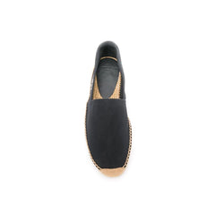 Black Canvas Espadrilles