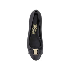 Black Calfskin Ballet Flats