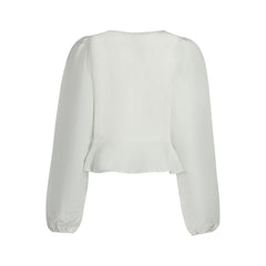 White Lyocell Women Shirt