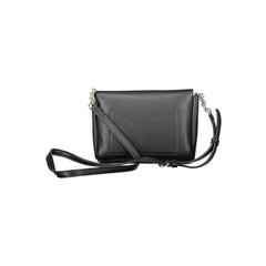 Black Polyurethane Women Shoulder Bag
