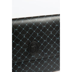 Black Polyester Clutch Bag