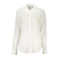 White Viscose Women Shirt