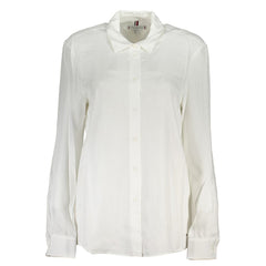 Bianco Viscose Women Shirt