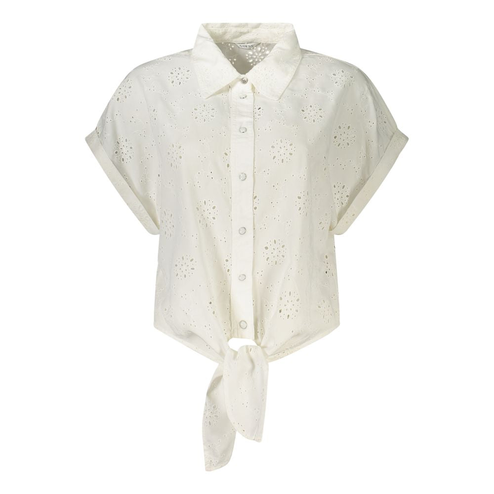 White Lyocell Women Shirt
