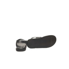 Black Cowhide Men Sandal