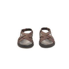 Brown Cowhide Men Sandal