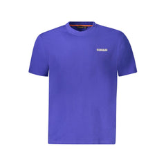 Blue Cotton Men T-Shirt
