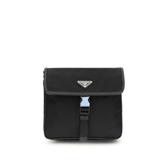 Black Recycled Polyamide Shoulder Bag