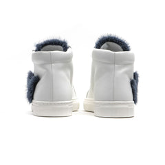 White Leather Women Sneaker