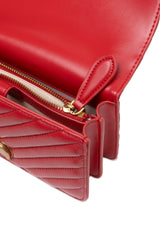 Red Leather Love One Mini Shoulder Bag