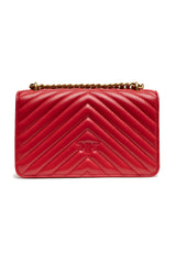 Red Leather Love One Mini Shoulder Bag