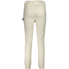 White Cotton Women's Sweatpant