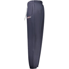 Blue Cotton Men's Track Pant