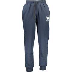 Blue Cotton Men's Track Pant