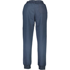 Blue Cotton Men's Track Pant