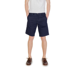 Blue Cotton Bermuda