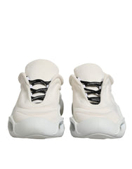 White Lace Up Wave Low Top Men Sneaker Shoes